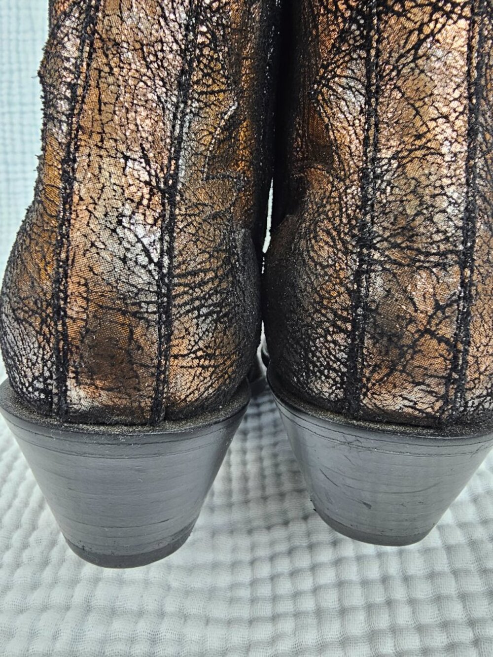 Old Gringo Shayana Shortie Boot | Metallic Bronze | Women's 8 | Like New - Picture 9 of 9